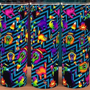 Lisa Frank Halloween Witch 90s Tumbler 20oz